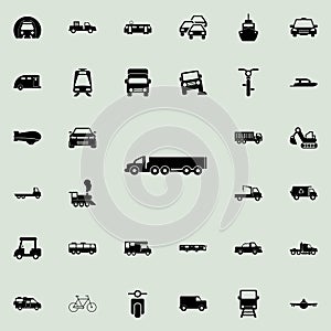 lorry with a trailer icon. transport icons universal set for web and mobile