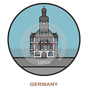 Lorsch. Cities and towns in Germany
