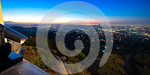 Los Angeles as seen from the Griffith Observatory