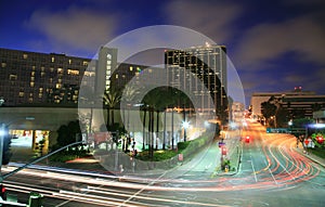 Los Angeles busy intersection