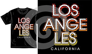 Los angeles california city urban street t shirt design graphic vector