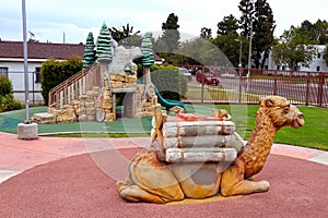 Los Angeles, California: Drum Barracks Park with children\'s playground at 1037 N Banning Blvd Los Angeles