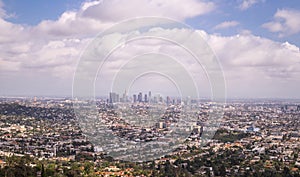 Los Angeles, California. Magnificent panorama of a megacity