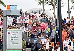 March for Our Lives movement`s march in Downtown Los Angeles