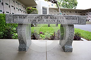 Los Angeles, California: Marilyn Monroe grave in the Westwood Village Memorial Park