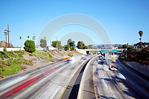Los Angeles, California - Traffic on Interstate 5 â€“ Long Exposure