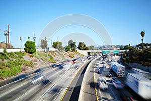 Los Angeles, California - Traffic on Interstate 5 â€“ Long Exposure