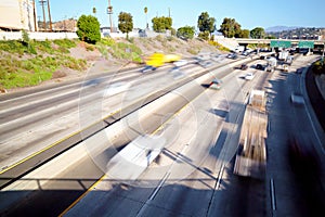 Los Angeles, California - Traffic on Interstate 5 â€“ Long Exposure