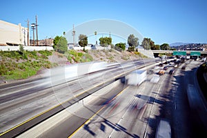 Los Angeles, California - Traffic on Interstate 5 â€“ Long Exposure