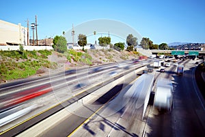 Los Angeles, California - Traffic on Interstate 5 â€“ Long Exposure