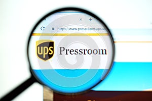 Los Angeles, California, USA - May 19 2020 : Official website of Pressroom . Homepage of firm