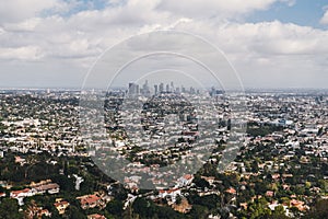 Los Angeles, California. View from the height