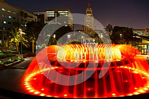 Los Angeles City Hall as seen from the Grand Park