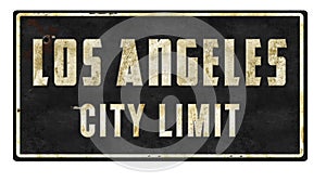 Los Angeles City Limit Retro Sign