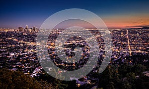 Los Angeles Cityscape at Dusk