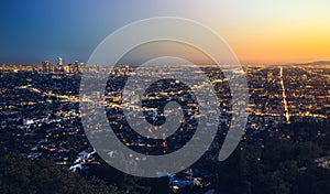 Los Angeles Cityscape at Dusk