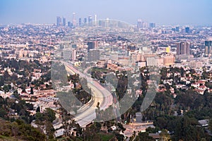 Los Angeles Cityscape Sunset