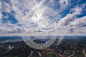 Los Angeles cityscape from top of Griffith Park