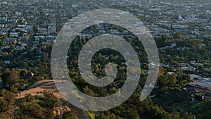 Los Angeles Cityscape View from Hills of Griffith Park Time Lapse California USA