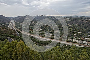 Los angeles congested highway