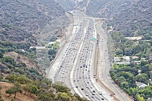 Los angeles congested highway