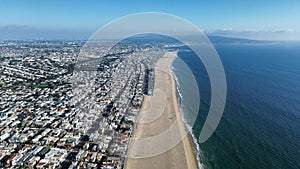 Los Angeles drone view - Manhattan beach