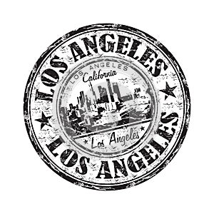 Los Angeles grunge rubber stamp