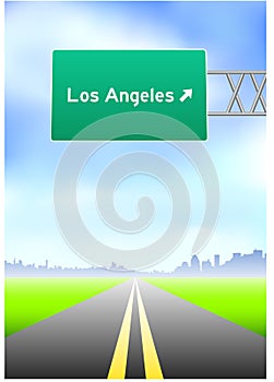 Los Angeles Highway Sign