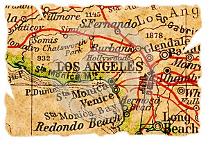 Los Angeles old map