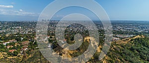 Los Angeles Panorama, California, USA - Cityscape and Griffith Observatory