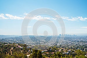 Los Angeles panorama and downtown
