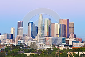 Los Angeles Skyline On A Crisp, Cool Morning