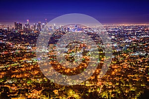 Los Angeles Skyline from Griffith Observatory.