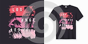 Los Angeles stylish t-shirt and apparel trendy design