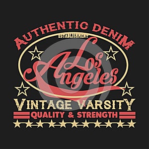 Los Angeles t-shirt, California graphic, sport emblem