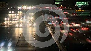 Los Angeles Traffic at Night