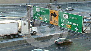 Los Angeles Traffic Sign - Time Lapse