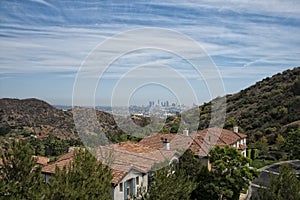 Los angeles view from mulholland drive