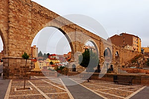 Los Arcos aqueduct. Teruel