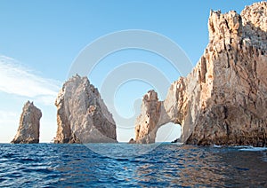 Los Arcos / The Arch at Lands End as seen from the Sea of Cortes at Cabo San Lucas in Baja California Mexico