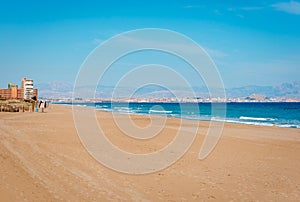 Los Arenales del Sol beach. Spain photo