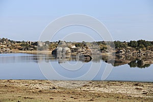 Los Barruecos Natural Monument in the middle of the Caceres peneplain