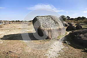 Los Barruecos Natural Monument in the middle of the Caceres peneplain