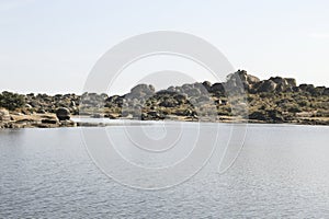 Los Barruecos Natural Monument in the middle of the Caceres peneplain