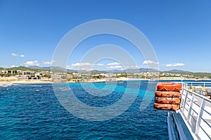 Los Cabos cruise ship cruise around scenic tourist destination Arch of Cabo San Lucas, Playa Amantes, Playa del Divorcio photo