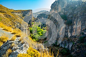 Los Cahorros de Monachil mountain hiking trail, Granada, Spain