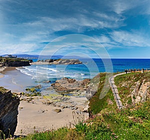 Los Castros beach Galicia, Spain