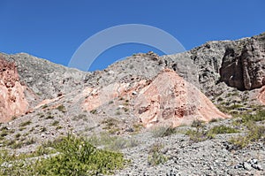 Los Colorados in Purmamarca, Jujuy, Argentina.