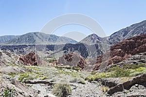 Los Colorados in Purmamarca, Jujuy, Argentina. photo