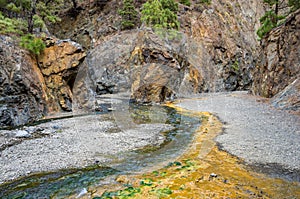 Los Colores Waterfall in the Barranco de las Angustias in La Palma photo